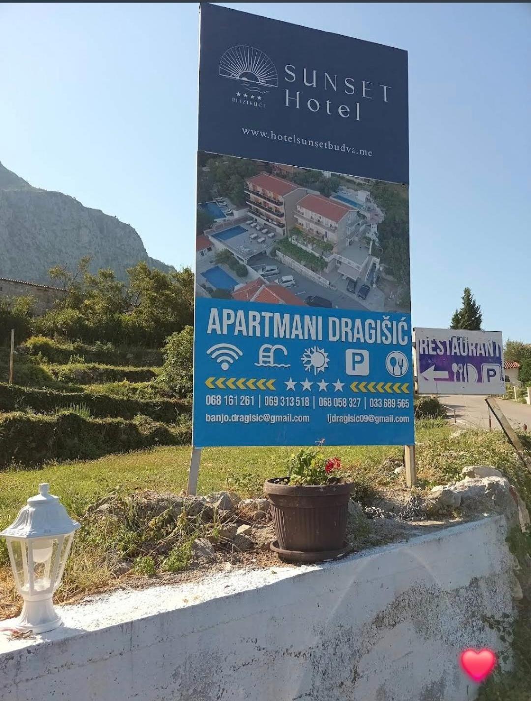 Apartments Dragisic Sveti Stefan Εξωτερικό φωτογραφία